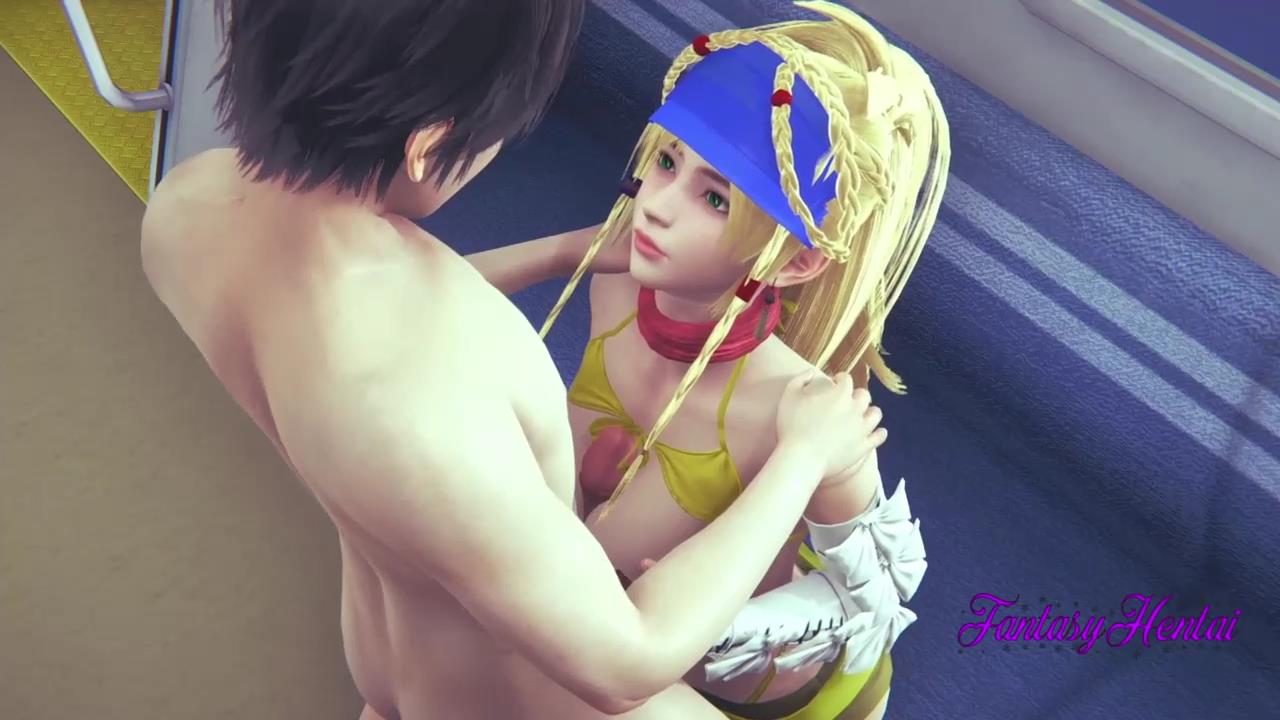 最终幻想 X 3D - 里库布布和在火车上口交.